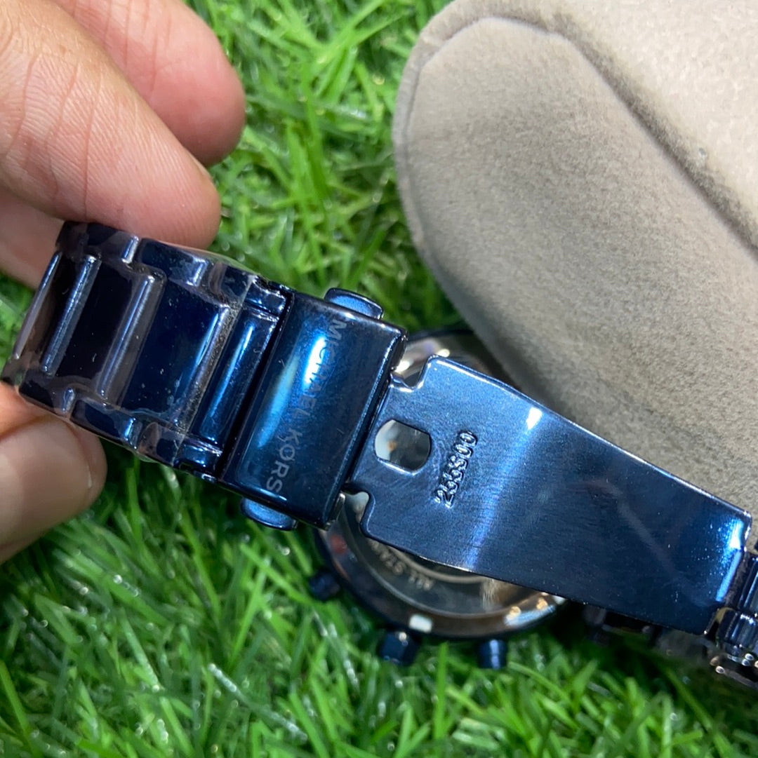 Blue Stud Blue Dial CIM Ladies Chain Watch