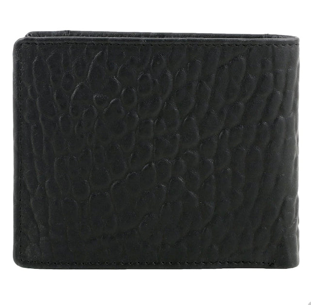 BLACK LEATHER BIFOLD Men Wallet