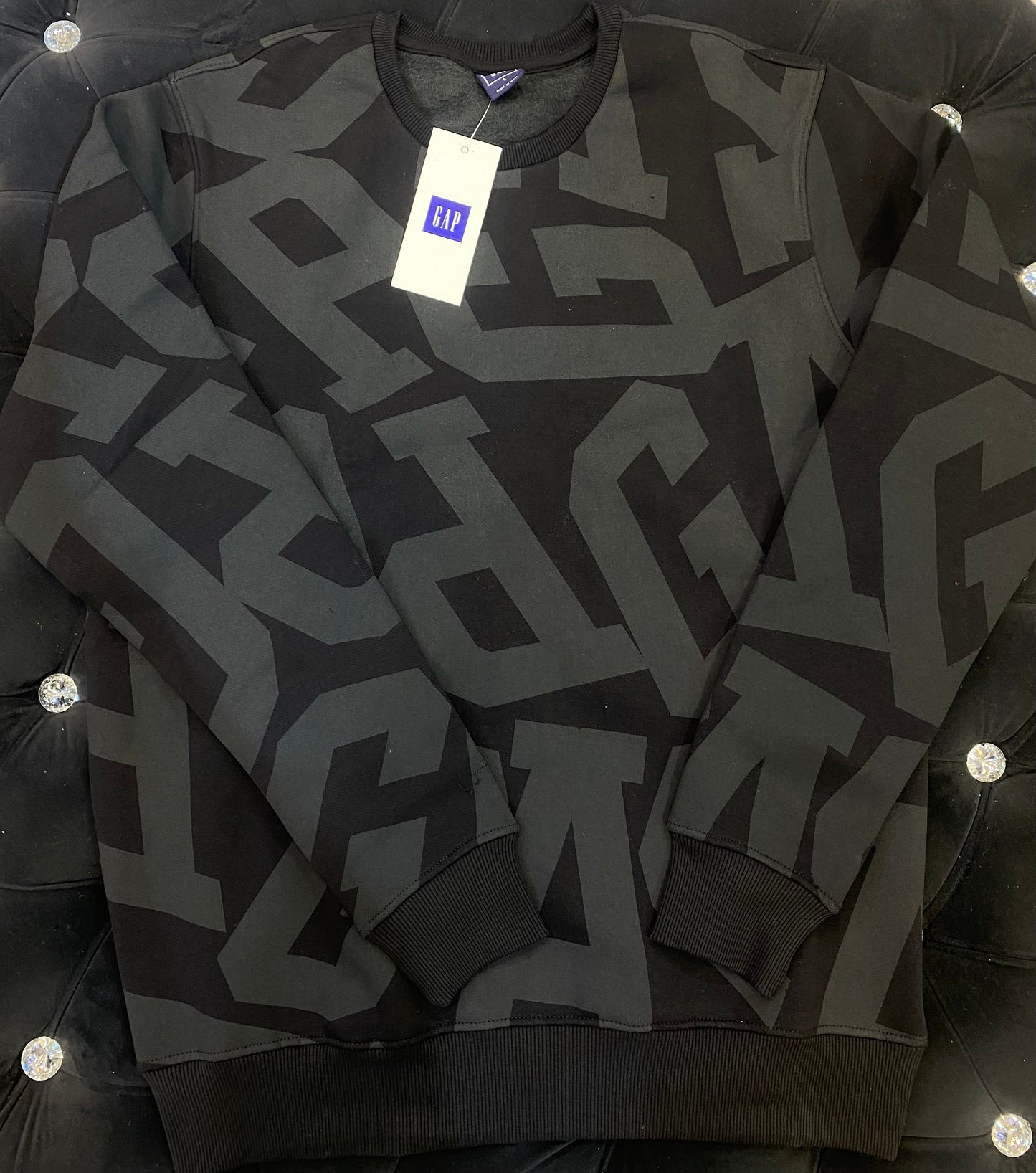 PAG Black Colour With G Print Imported Fabric Sweatshirt