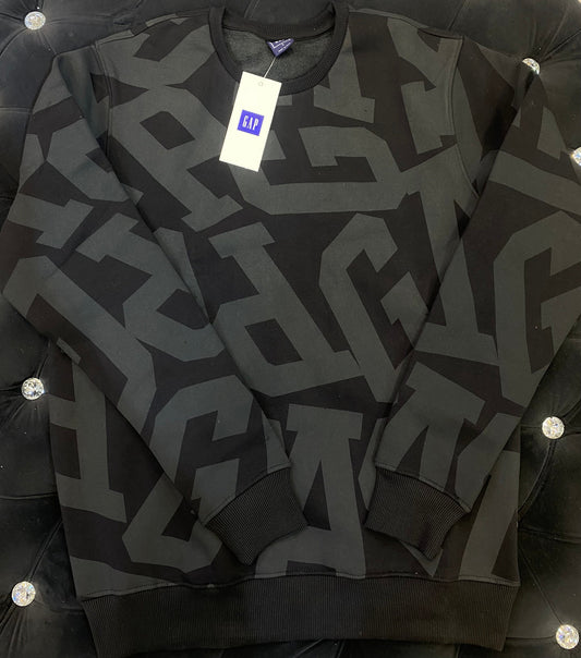 PAG Black Colour With G Print Imported Fabric Sweatshirt