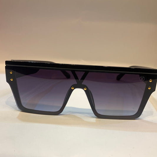 UOL VL Black Frame Black Shade Unisex Sunglass Z1583E 68 8-147