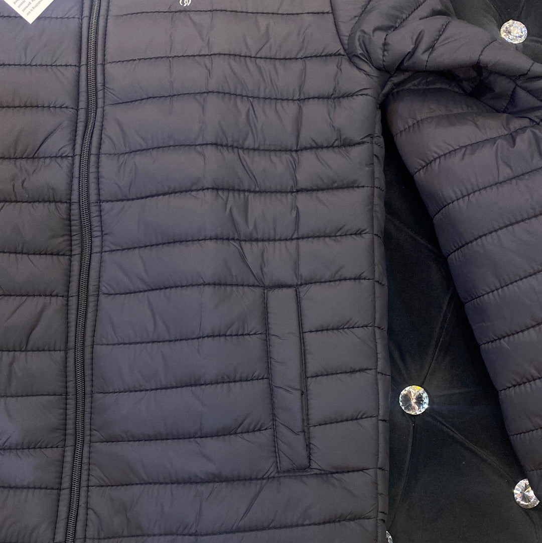 POL LOP black Colour Lightweight Imported Quality Puffer Jackets 9386