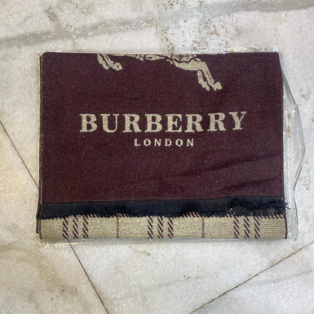 Bur Rub Brown Colour With Cream Rub Logo Imported Muffler 49053