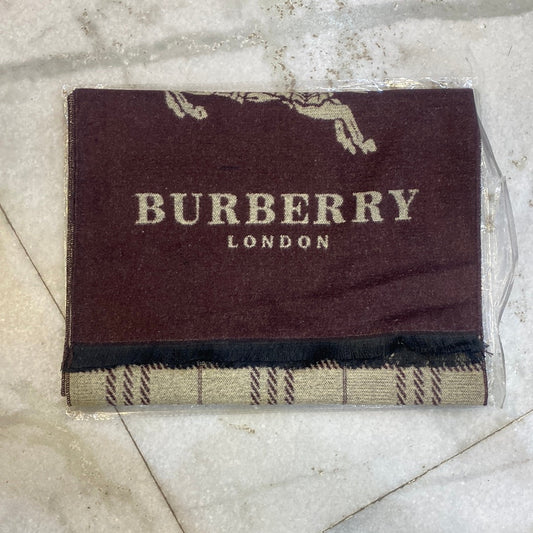 Bur Rub Brown Colour With Cream Rub Logo Imported Muffler 49053