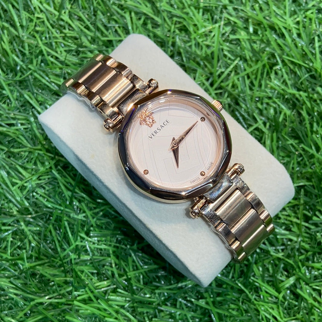 Rev Copper chain Orange Dial Ladies Watch