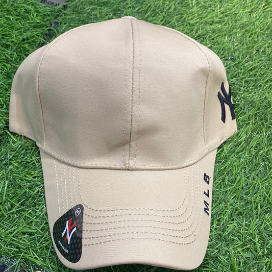 Beige Colour Ny Yn  Cap