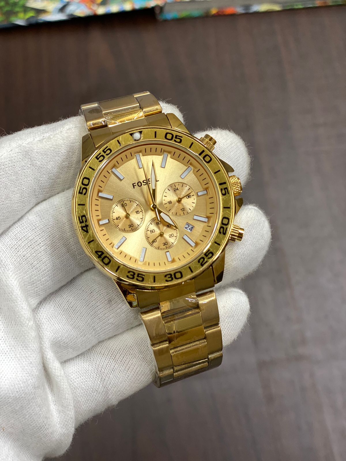 Sof Gold Chain Gold Dial Men Watch 901366