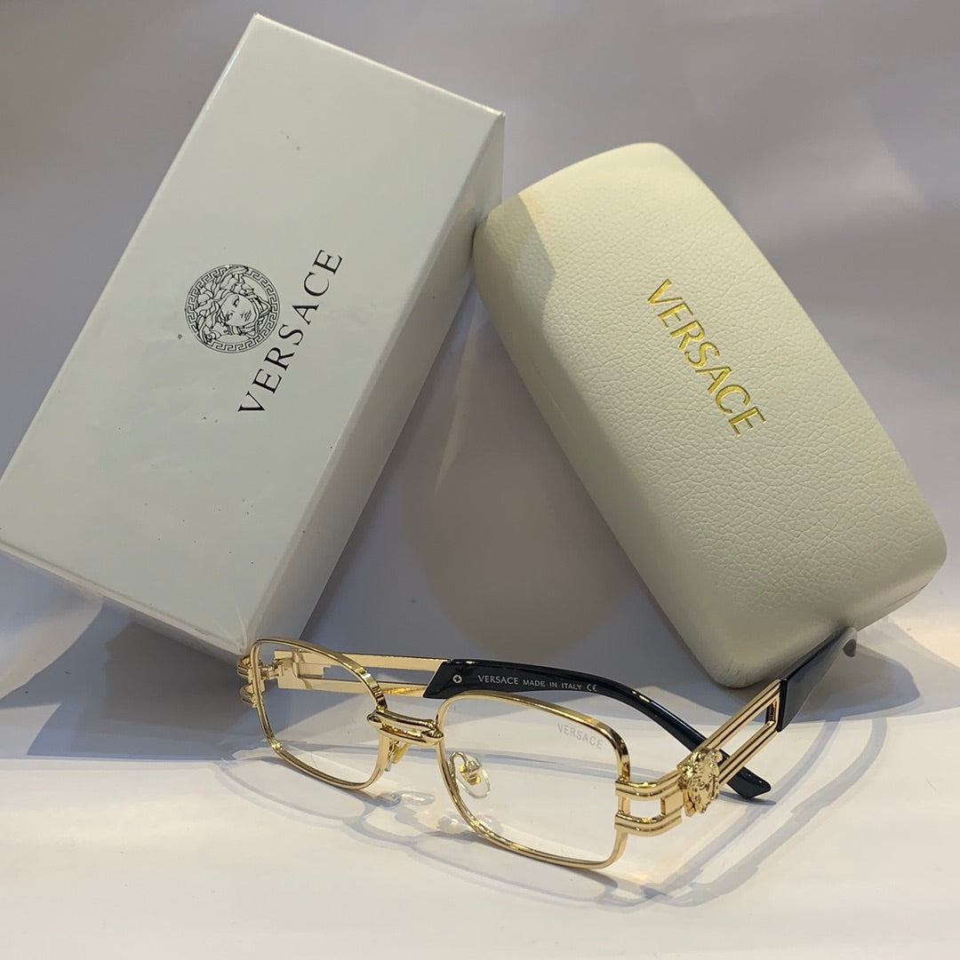Ver rev Glossy  gold Frame white Shade Unisex Sunglass 8060 55 17 135