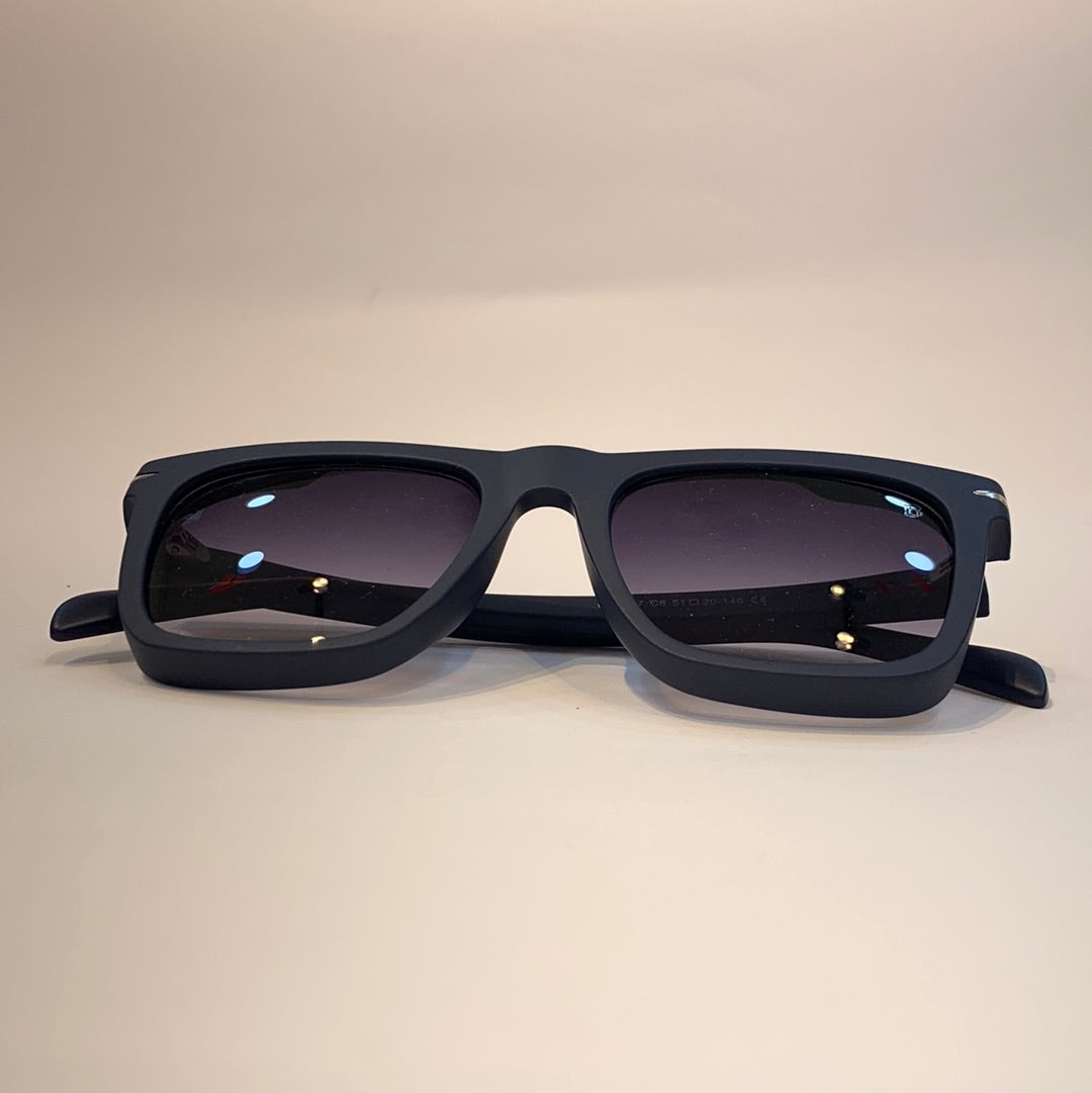 BD Matt Blue Frame Black Shade Sunglass UM1887 C851 20-146