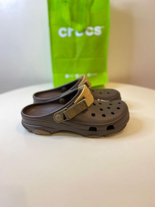 Orc Cro Brown Colour Hole Slipper Velcro Adjustable Clogs 935403