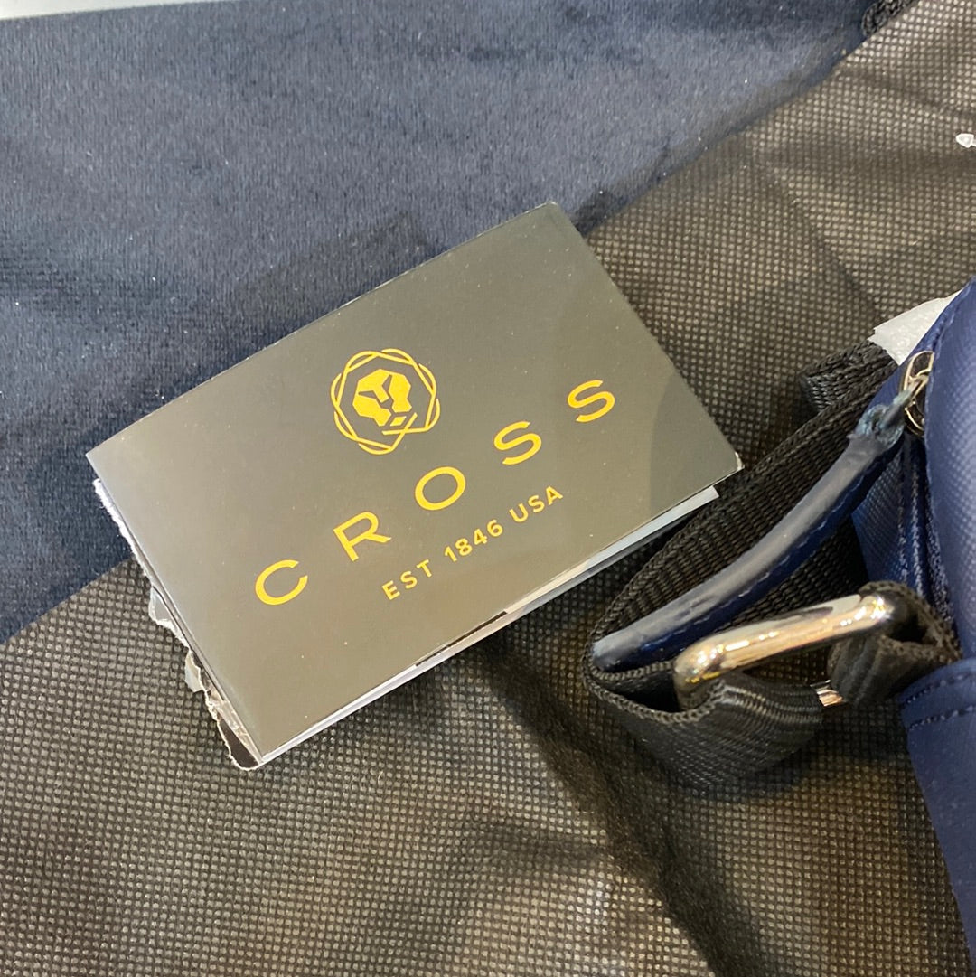 Cross Saffiano Leather Sling Bag