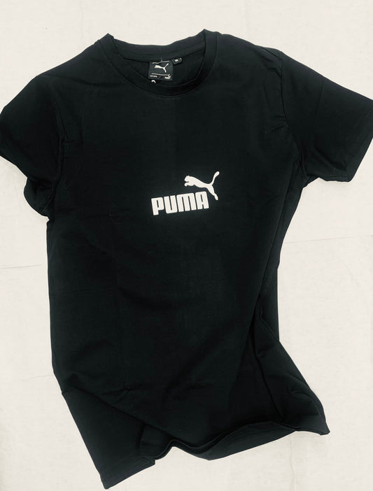 MUP Black Colour With Back Floral Print Half Sleeve Tshirt 50116