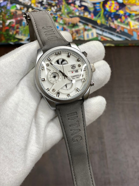 Gat Gray Strap White Dial Men’s Watch 901363