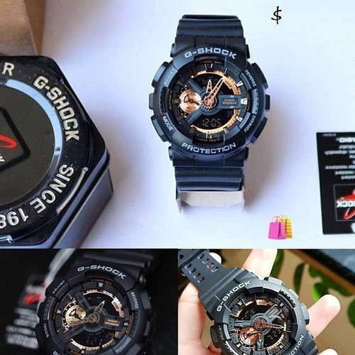 HSG Black Copper Water Resistant Sports Watch