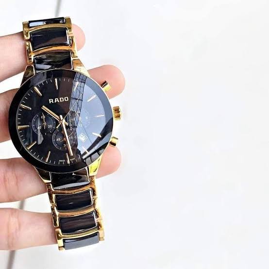 Black Gold Chain Chronograph Working Men’s Watch