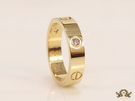 RAC Gold and Copper Color Stainless Steel Circle Plain Premium Quality Men’s Ring 50249