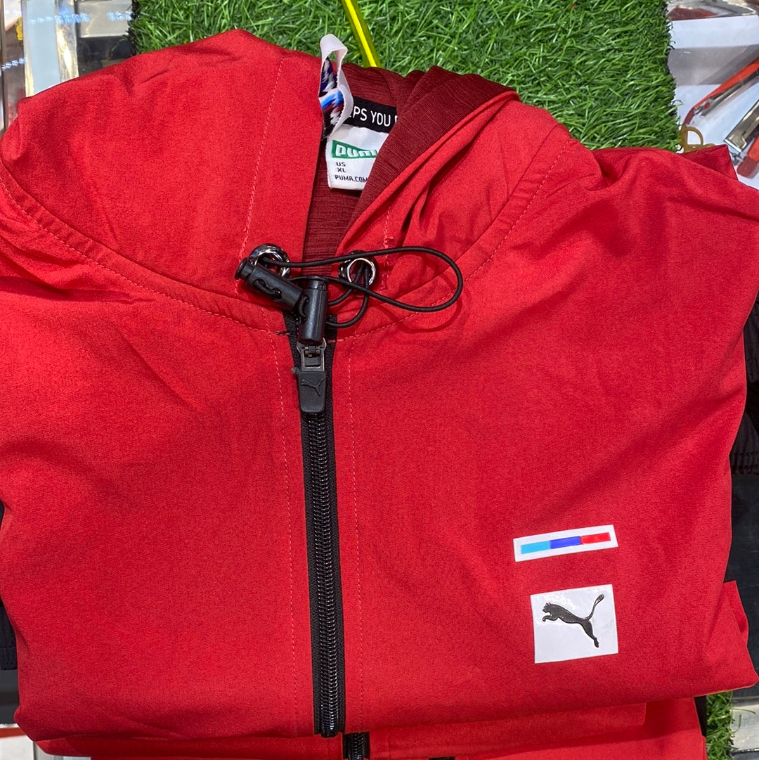 Mup Red Colour Windcheater Jacket
