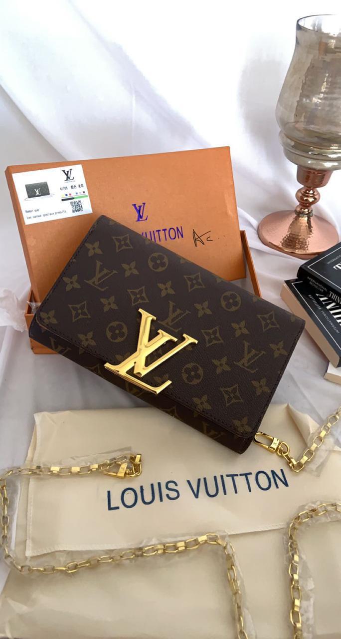 Uol Monogram Print Vl Logo Ladies Sling Bag 41705