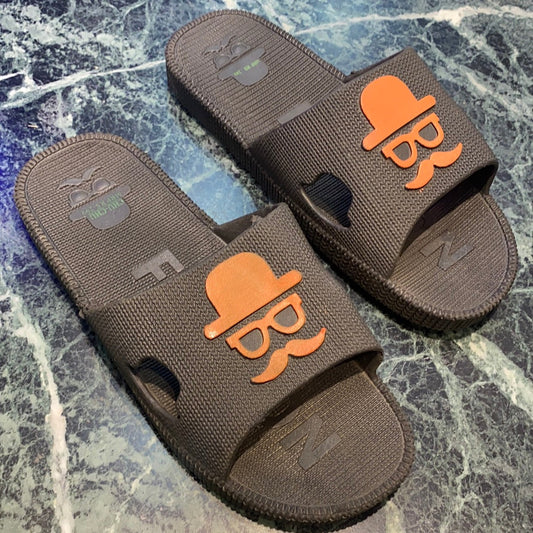 Black Orange Slipper (15111)