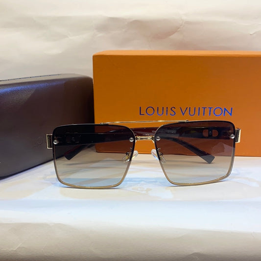 UOL Gold Brown Frame Brown Shade Unisex Branded Sunglasses 10472 6013 145