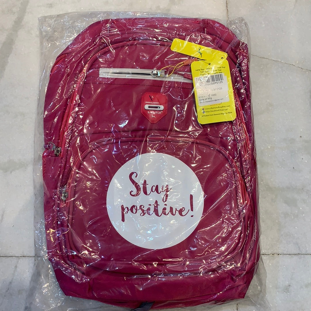 BAG-AGE Stay Positive Original Design Backpack