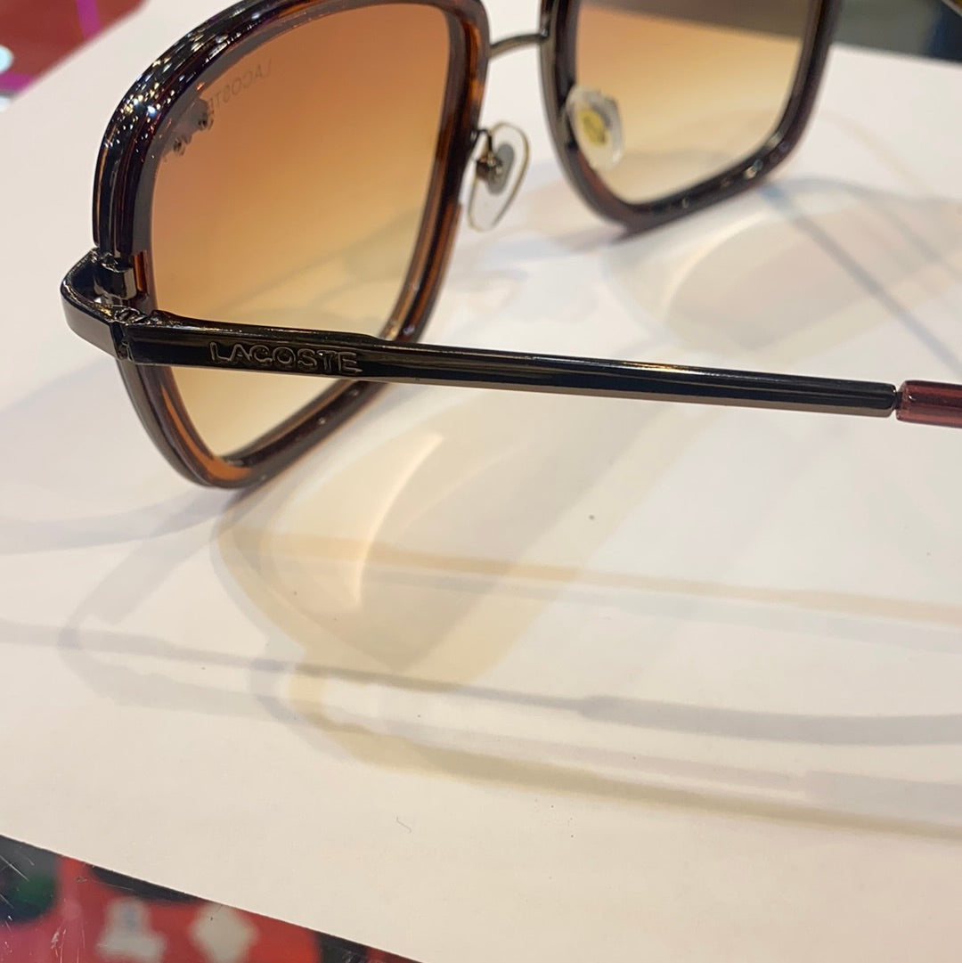 CAL Brown Gold Frame Brown Shade Glasses L138 54 14-135