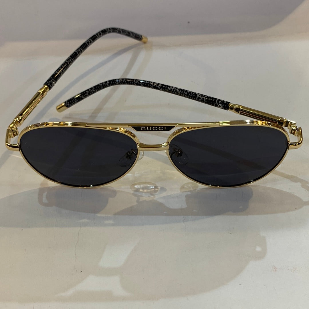 CUG Golden Frame Black Shade Sunglass 2A759 55 17-141