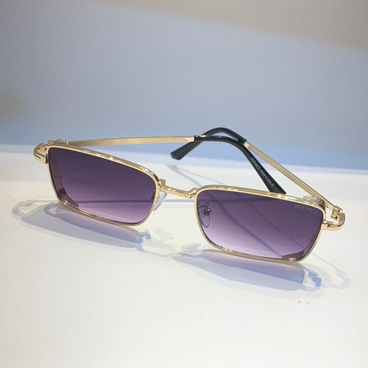 Rev Golden Black Frame Purple Shade Unisex Sunglass 2252 54 17-146