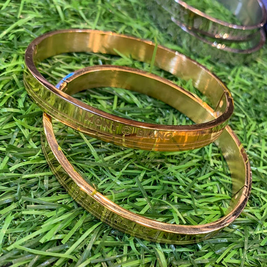 Nom Alb Gold Unisex Kada (Bracelet) for men 130019