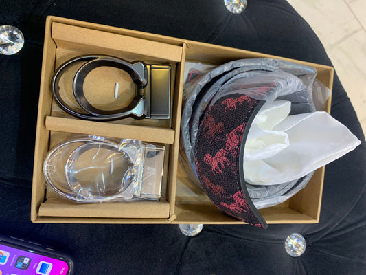 Aoc Belt With Brand Box & Dust Bag & Cards 22002