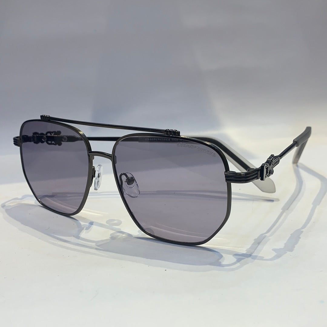 Car rac silver Frame gray Shade Unisex Sunglass 5022 52 19 140