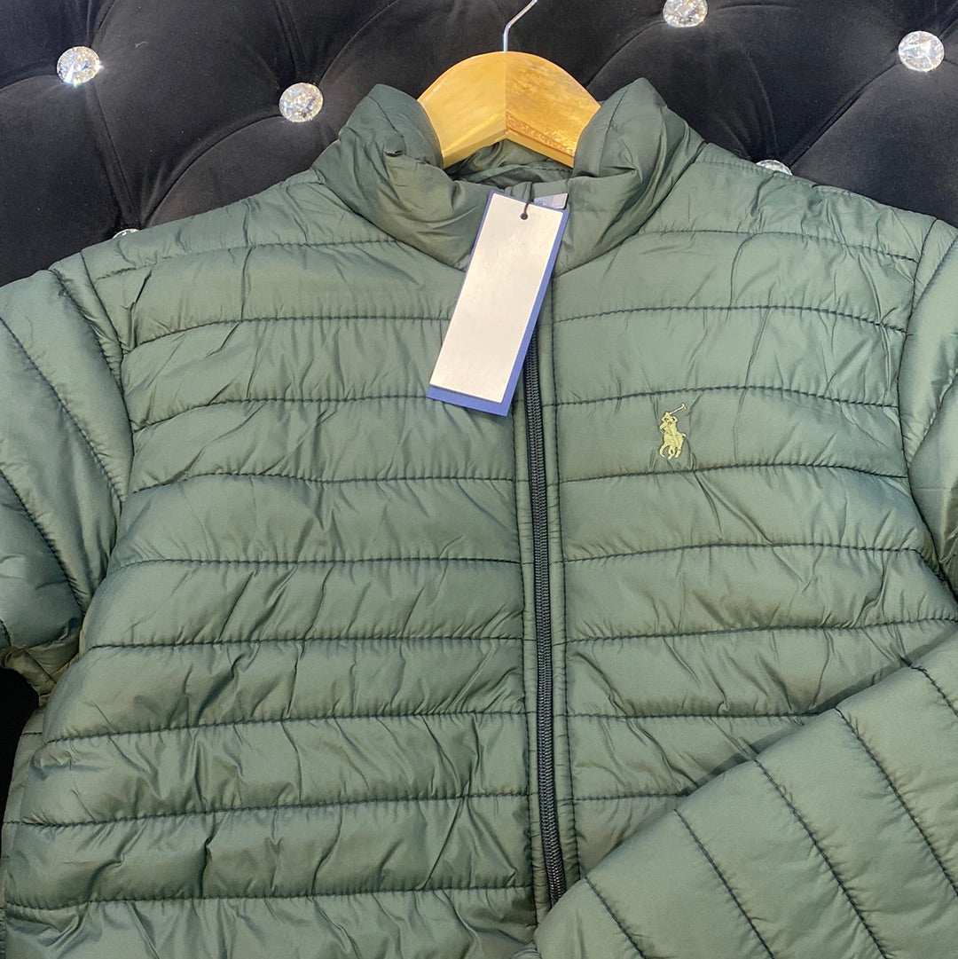 POL LOP Light green Colour Lightweight Imported Quality Puffer Jackets 9383