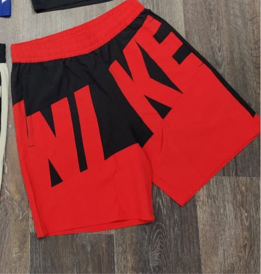 Kin Red Black Colour With Kin Big Logo NS Fabric Shorts 491835