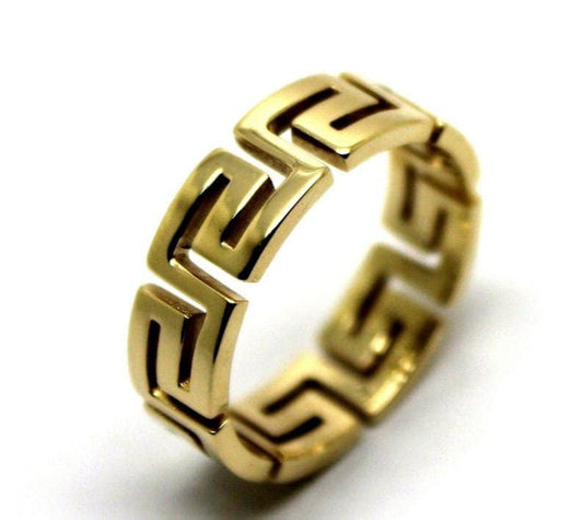 Gold Color Stainless Steel Circle Plain Premium Quality Men’s Ring 50250