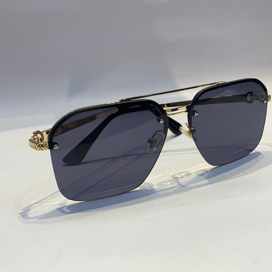Car rac glossy gold  Frame blue Shade Unisex Sunglass 2238 51 18 143