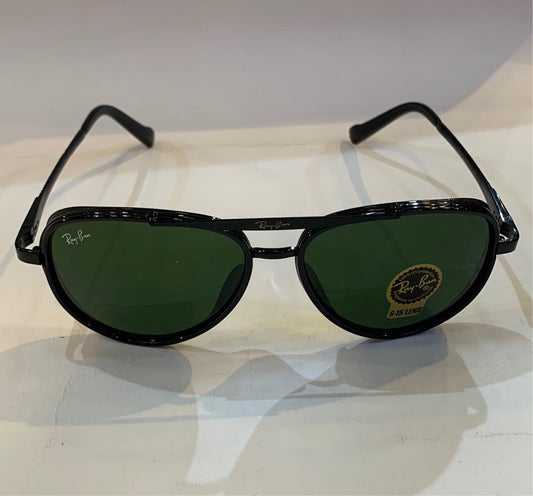YAR RB Black Frame Green Shade Unisex Aviator Sunglass RB4414 68 14-135
