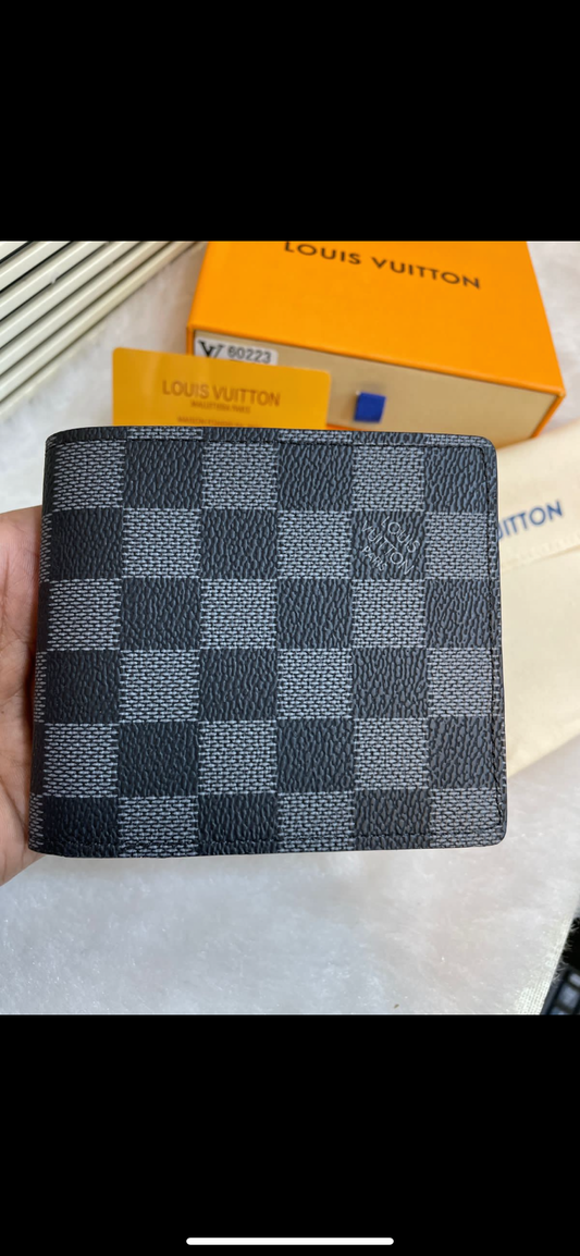 Branded Luxury Italian Leather Wallet Model Black Haig 60223048