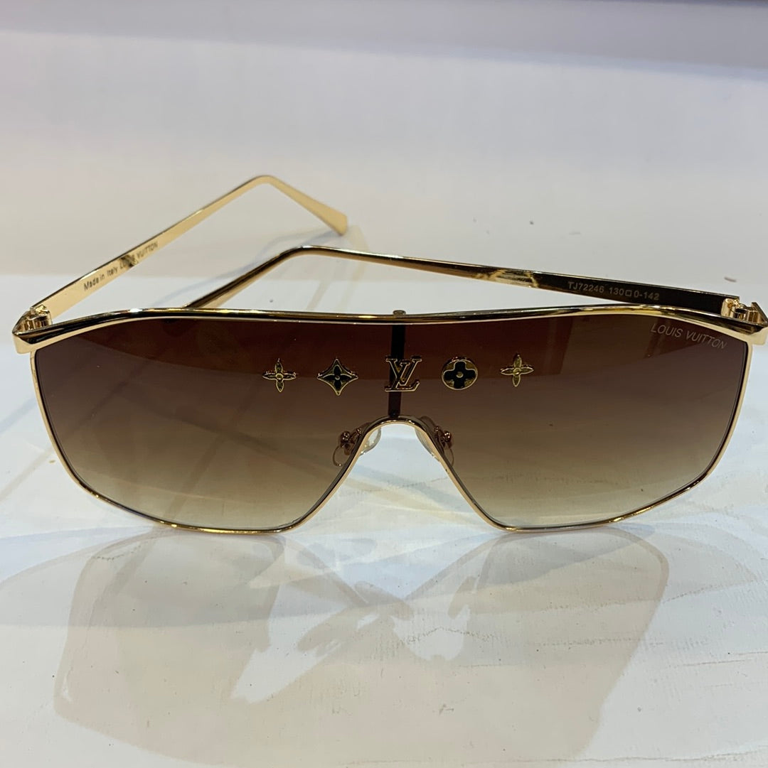 Uol vl Golden Frame brown Shade Sunglass TJ72246 130 0-142