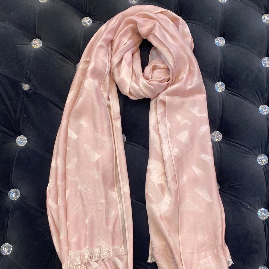 RUB BUR Peach Colour RUB Print Heavy Quality Muffler  9364