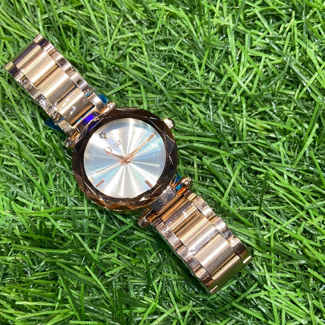Oid Copper Chain White Dial Ladies Watch