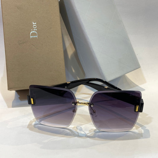 OID Black Frame Blue Shade Unisex Branded Sunglasses GD8055 61 15-138