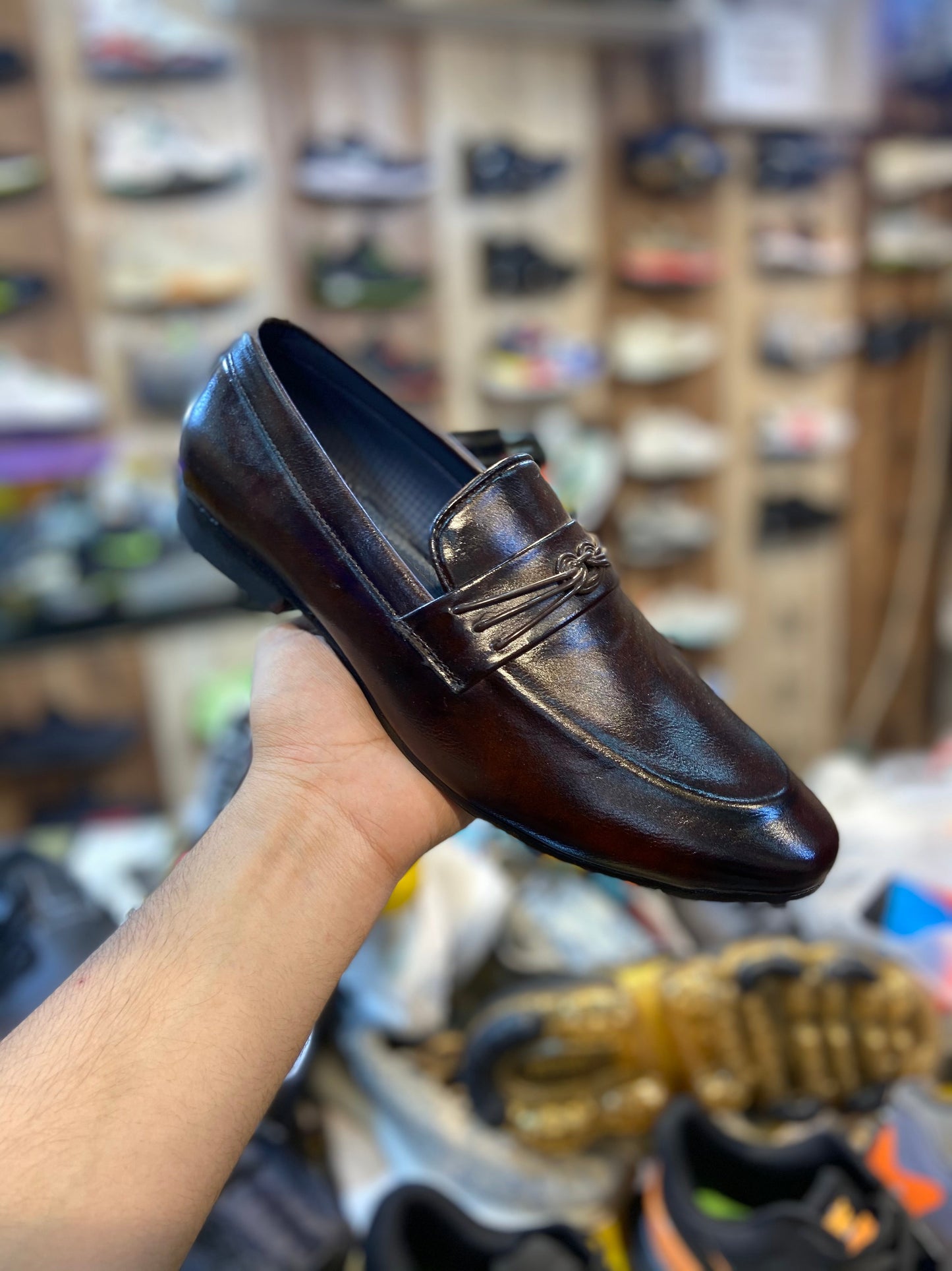 Brown Loafers Shoes For Men Model Number 1001