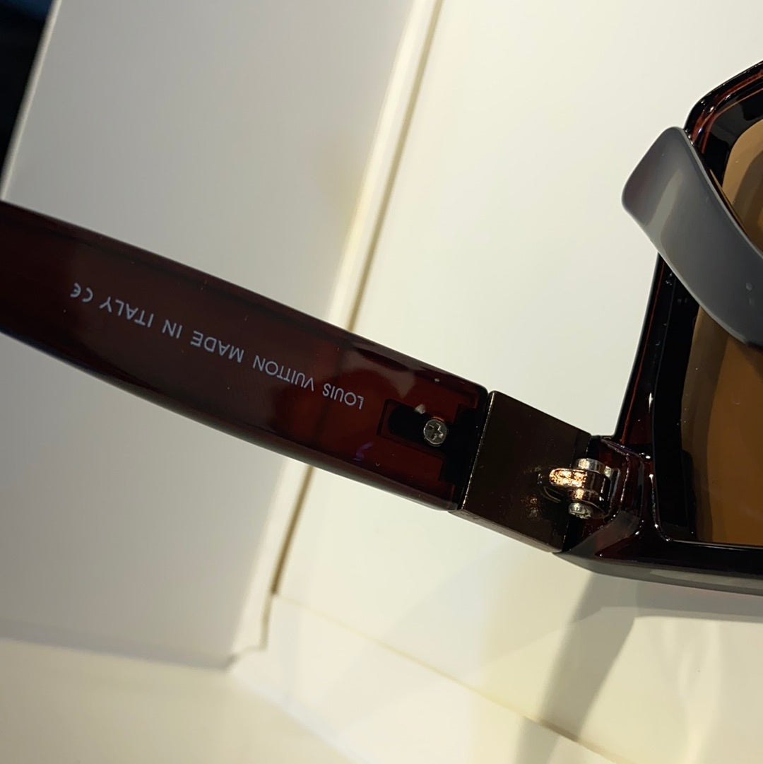 Brown Printed Branded Luxury Wayfarer Square Sunglasses 81002 60 18-142