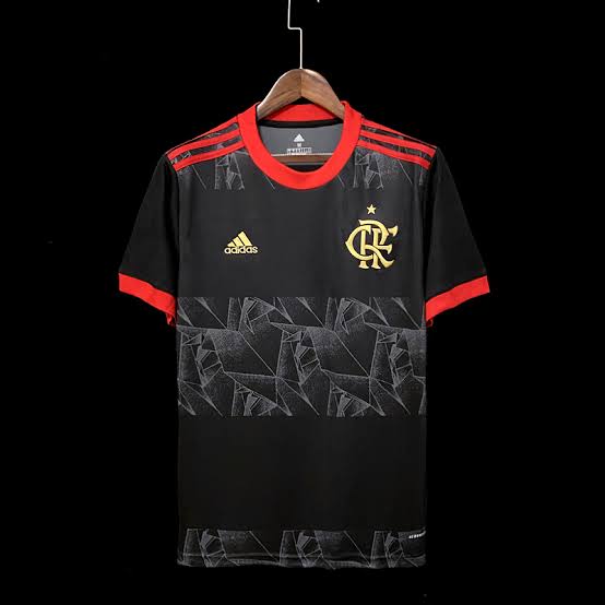 Ida Black Red Colour CRF Logo Branded Lycra Cotton Football Jersey 110274 03082023