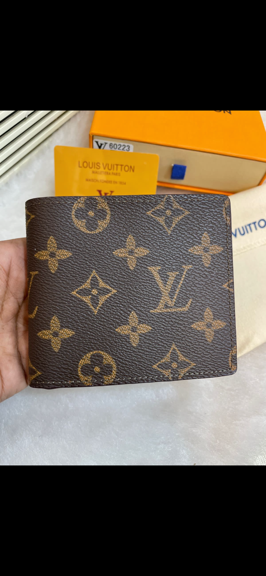 UOL VL Branded Luxury Italian Leather Men Wallet Model Old Flower 60223020
