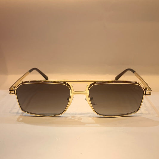 ARP Gold Frame Brown Shade Unisex Sunglass 2A569 40 13-136