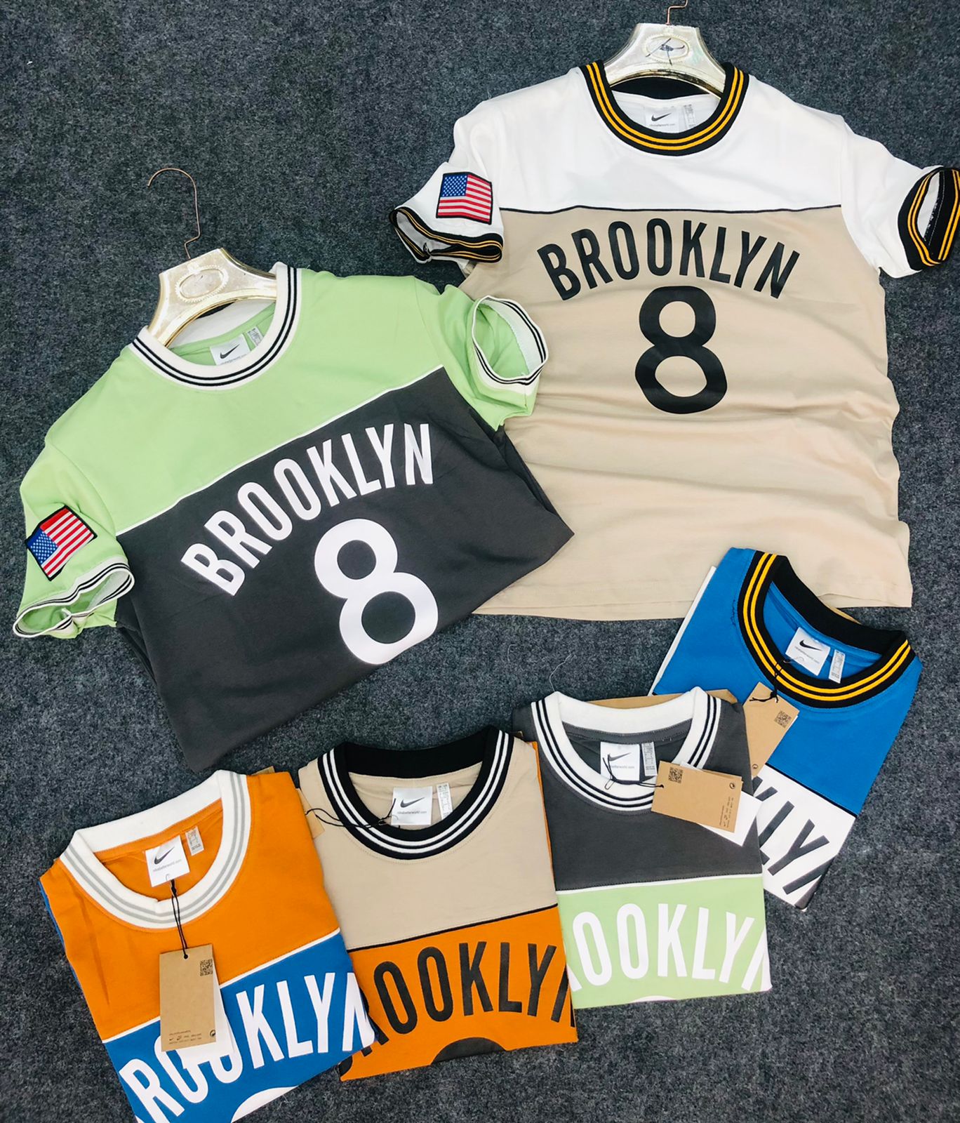 Orange beige BROOKLYN 8 KIN FCB Drol Soldier tshirt 110444