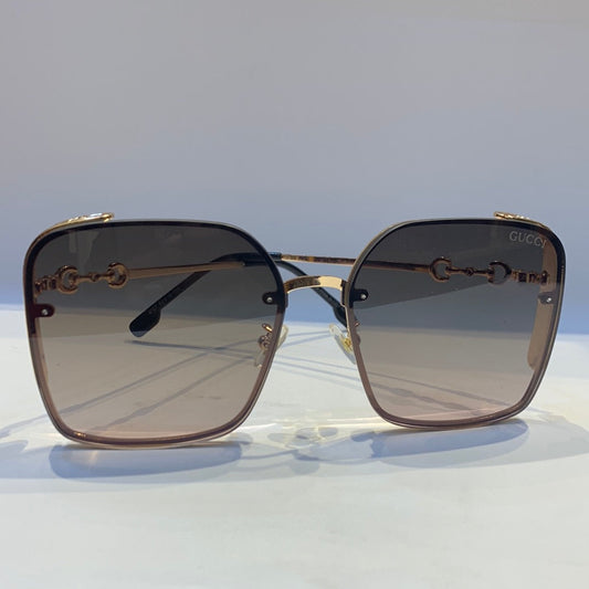 Cug Gold Frame Green White Shade Sunglass 2127 52 18-138