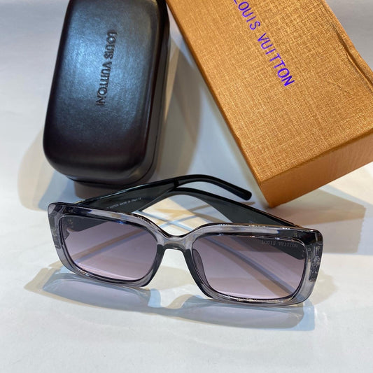 UOL Black Transparent Frame Black Shade Unisex Branded Sunglasses 32273 53 17-138