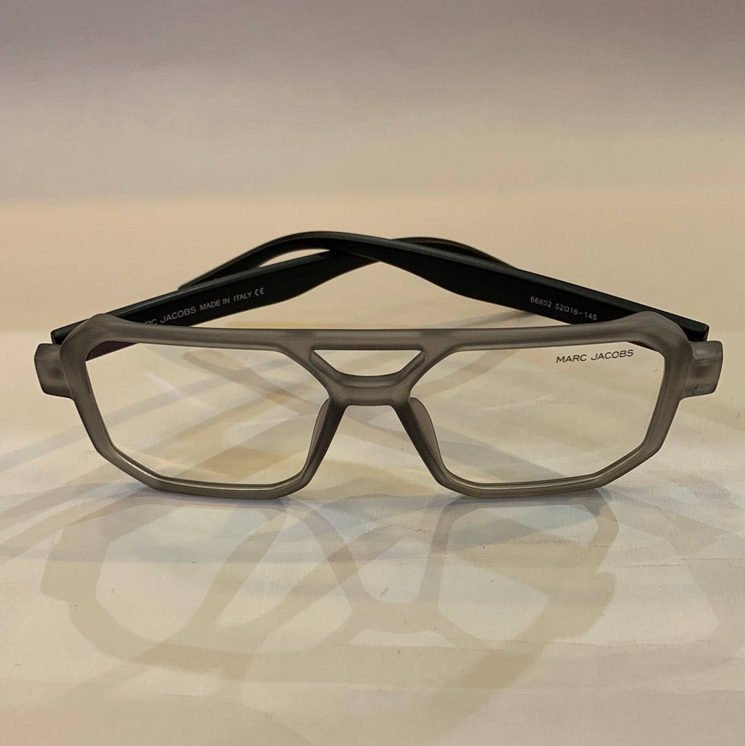 RAM Matte Grey Frame Black stick Transperent Shade Unisex Sunglasses 66802 52 16-145
